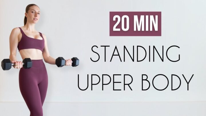 20 MIN STANDING TONED UPPER BODY WORKOUT – Dumbbells, At Home