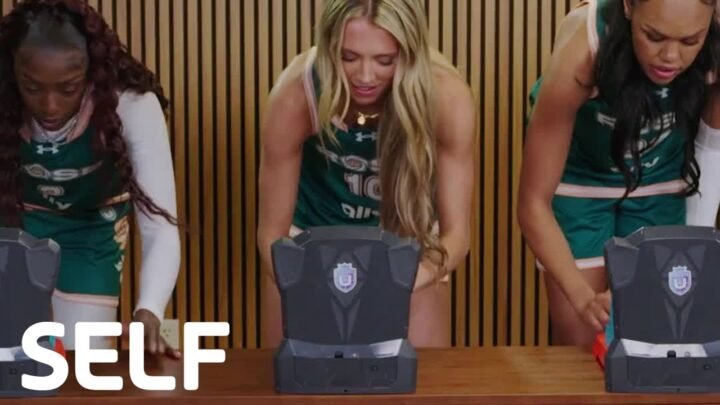 The ladies are locked in for table top basketball 🏀