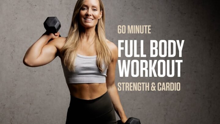60 min Full Body Workout (Strength & Cardio POWER HOUR!)