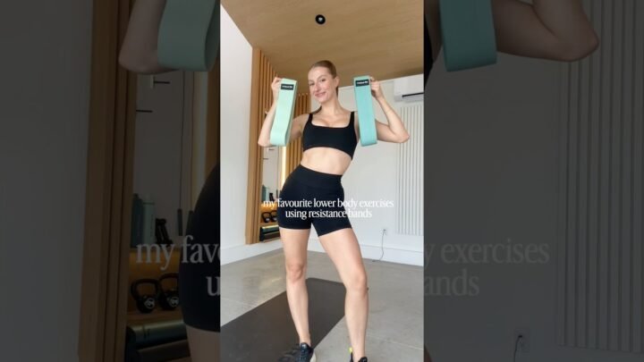 the best lower body exercises to do with resistance bands!