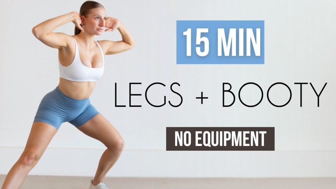 15 Min Legs/Booty/Thighs Workout (No Equipment, Pregnancy Friendly)
