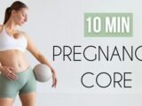 10 Min Pregnancy Core Workout  For All Trimesters