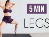 5 MIN LEAN LEGS WORKOUT (Intense & No Equipment)  Pregnancy Friendly