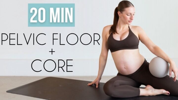 20 MIN PREGNANCY PELVIC FLOOR WORKOUT  Core + Pelvic Floor Exercises