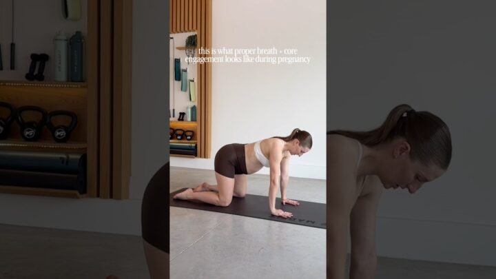 this is what proper core engagement looks like in pregnancy!