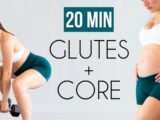 20 MIN GLUTES + CORE STRENGTH WORKOUT  Dumbbells (Pregnancy Friendly)