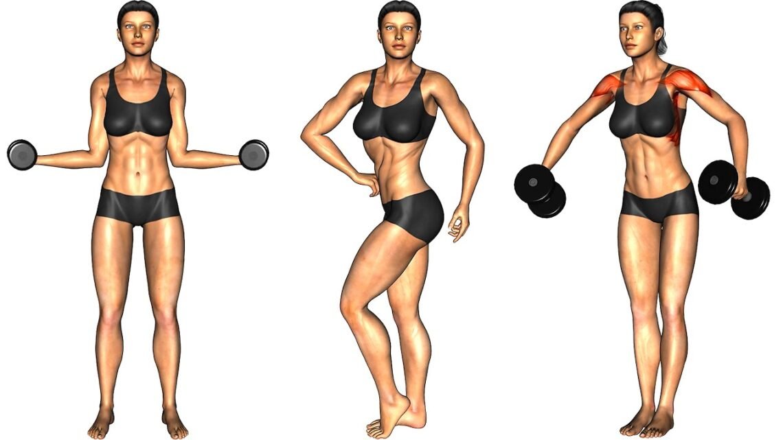 Full Body Dumbbell Workout  All Standing
